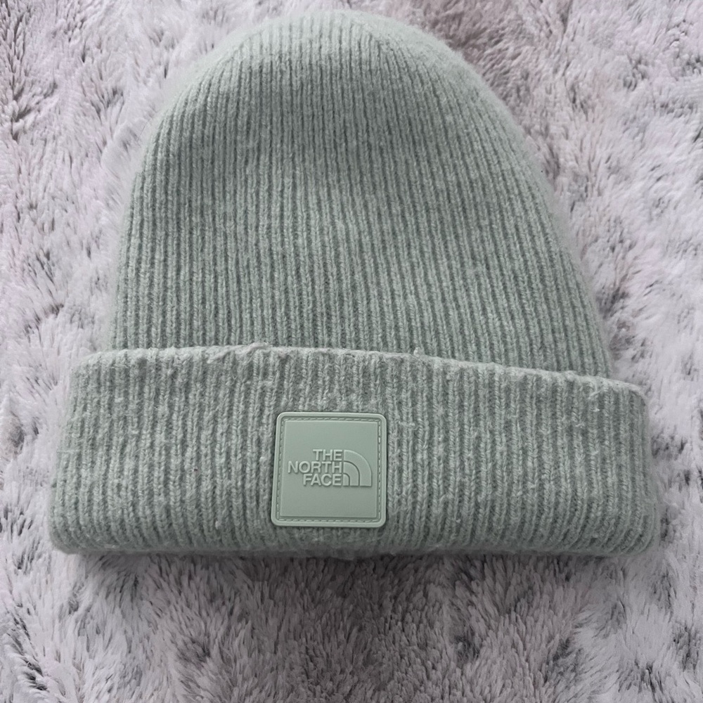 The North Face Light Mint Ribbed Cuffed Beanie